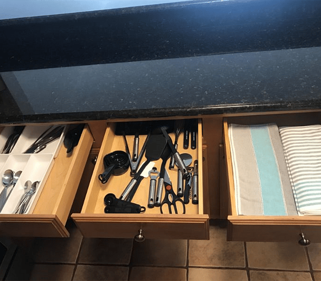 Fully stocked kitchen
