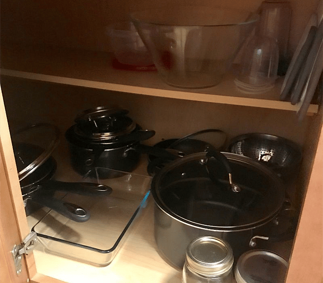 Fully stocked kitchen