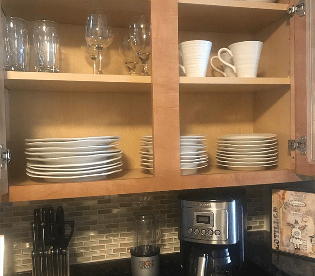 Dishes provided