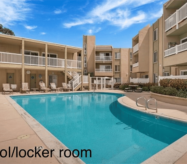 Complex pool, changing rooms where saunas are located. Great place to enjoy the San Diego sun and meet neighbors!