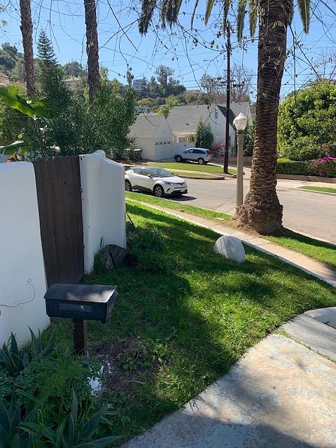 view from front door of main house
