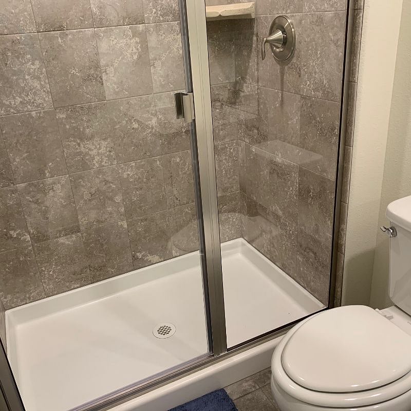 Bathroom - hard to tell from pic, but shower is large