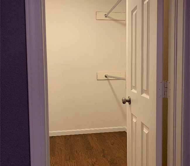 2nd bedroom walk-in closet