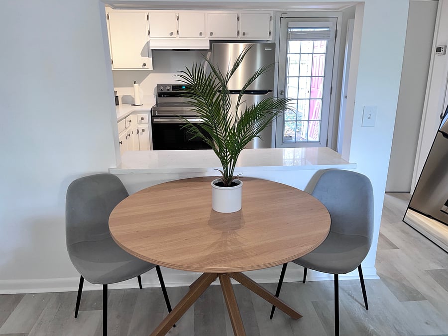 Brand new dining table set for two; super nice table