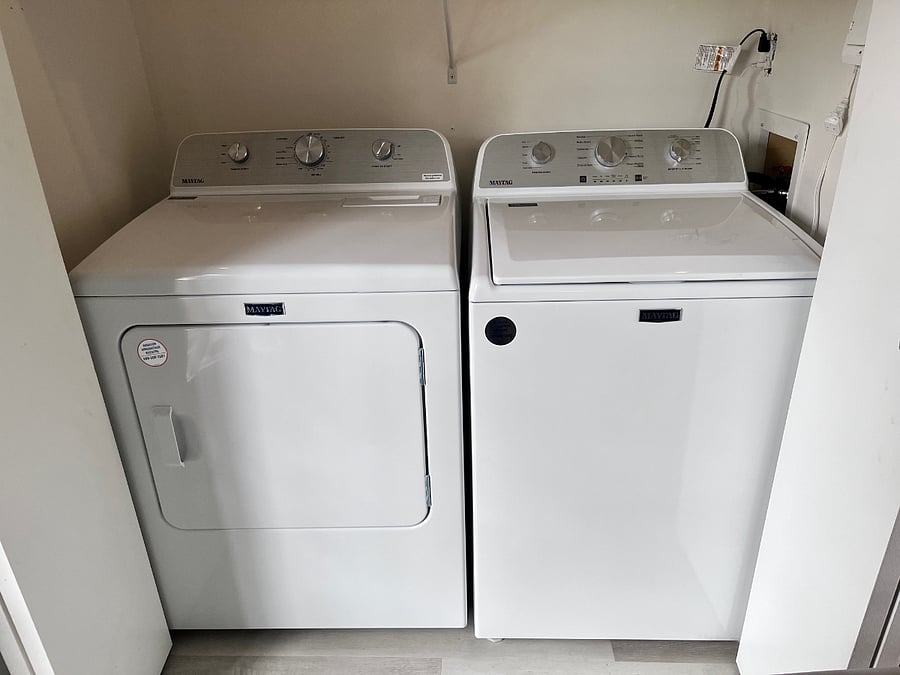 Brand new washer and dryer (washer is big!)