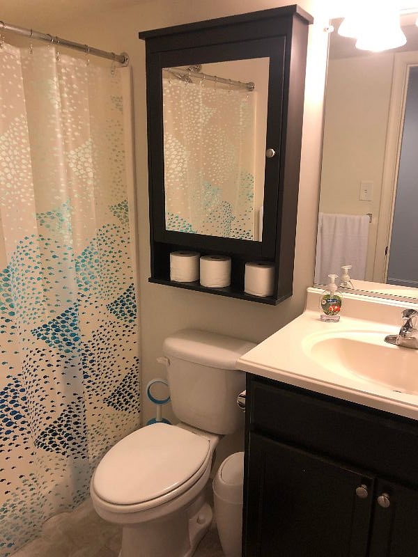 Renters Private Full Bath in Basement (no tub-only shower)