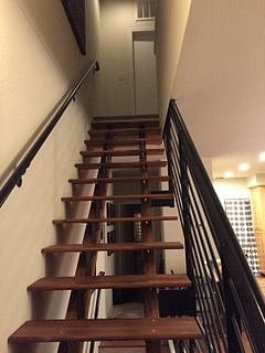 Stairs guiding to the 2nd floor