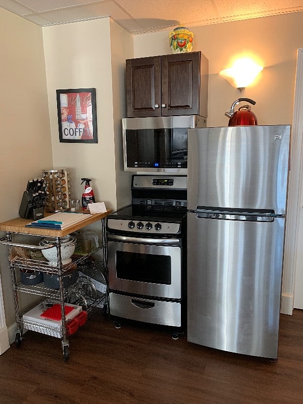 Fully equipped kitchen with all essential implements