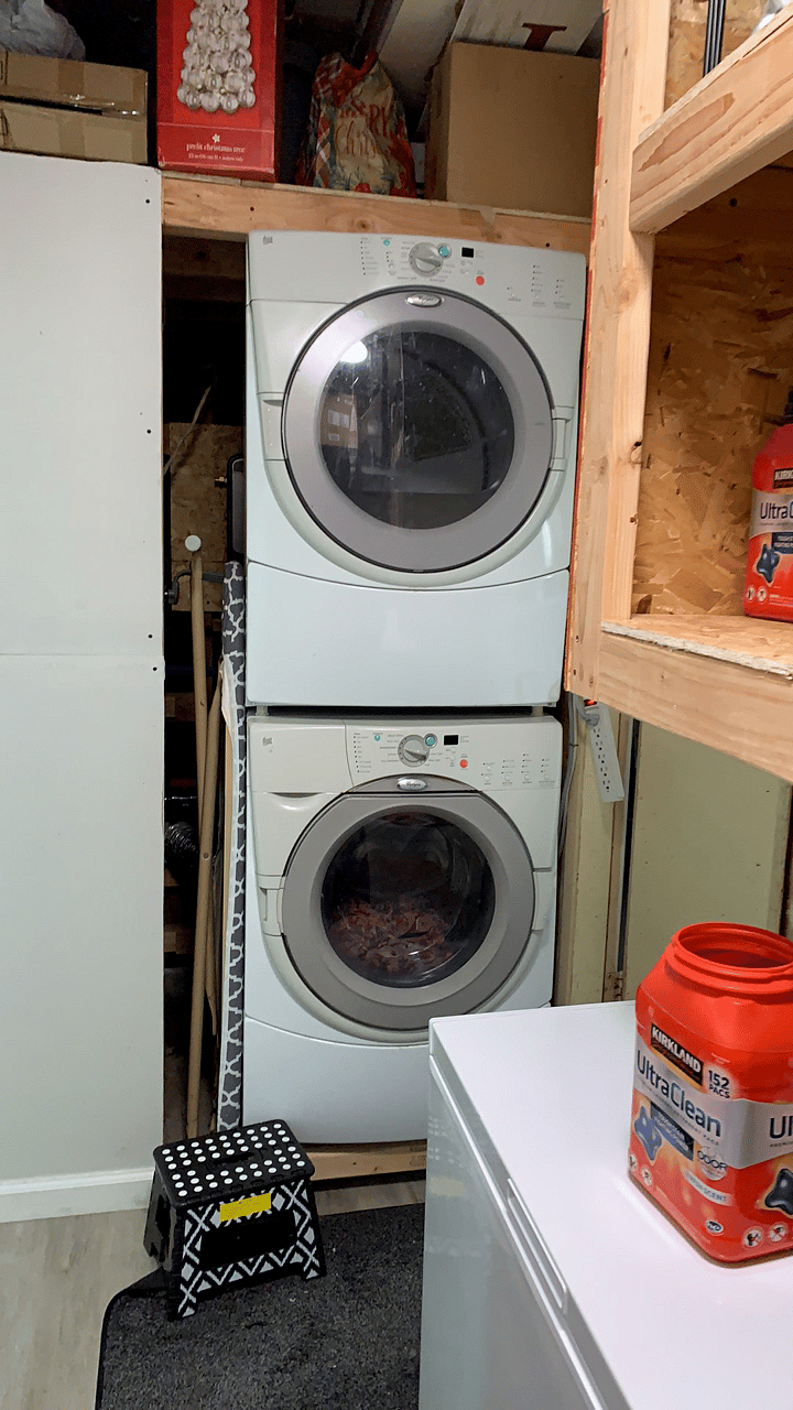 shared laundry room. located between main house and studio apartment