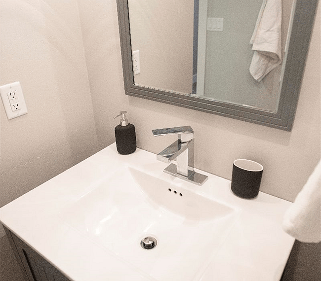 Full bathroom with walk-in shower