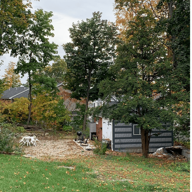 Rex house in fall.