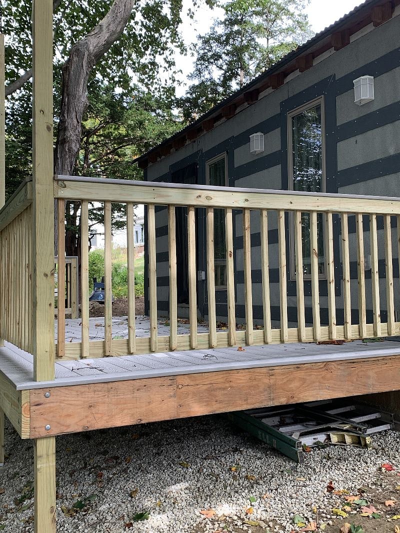 Back deck.