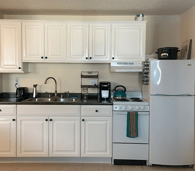Kitchen is well stocked.