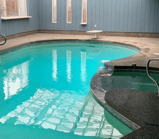 Indoor pool March-November (shared with upstairs neighbors)