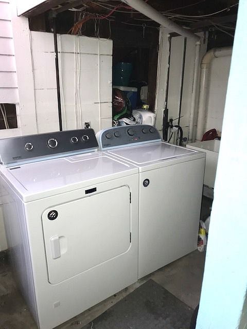 New washer/dryer shared with owner.