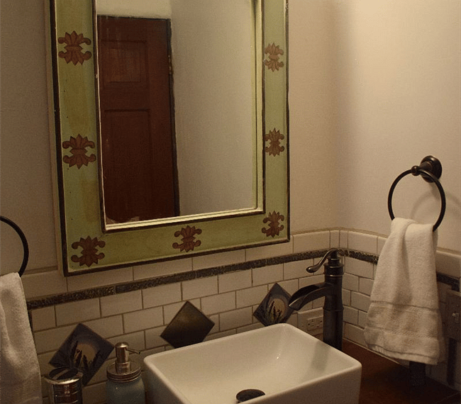 Full bathroom with bath-tub & mirror