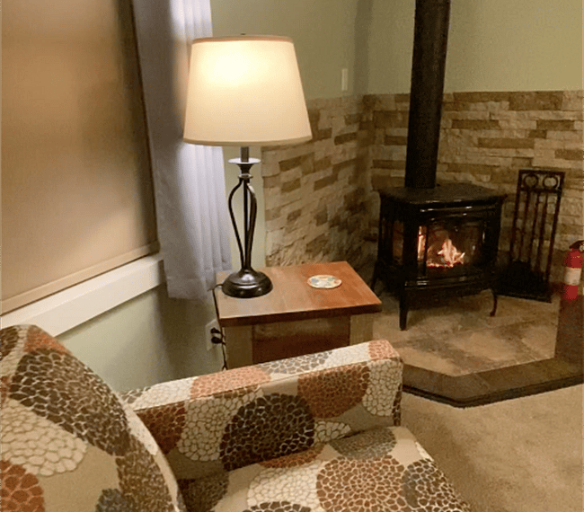 Living Room with Gas Fireplace