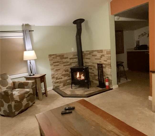 Living Room with Gas Fireplace
