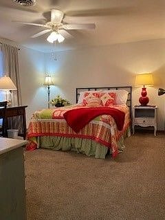 Master bedroom with desk