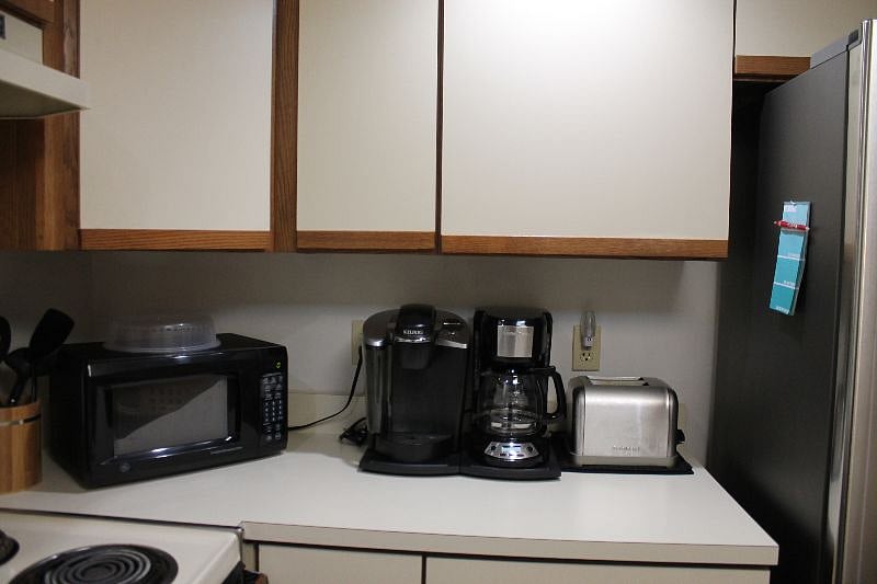 Coffee Bar and Microwave