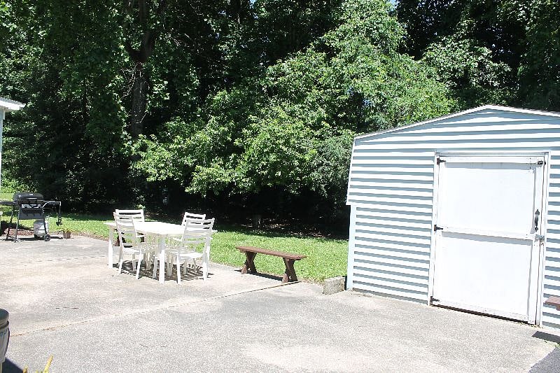 Patio and Shed