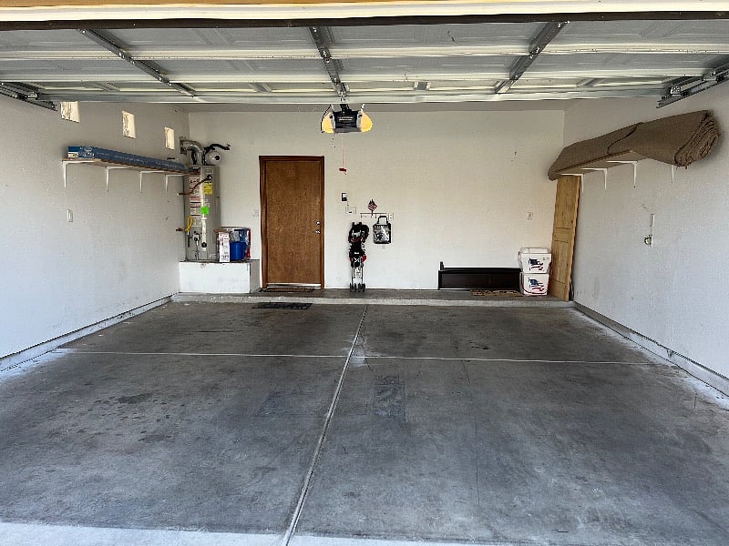 good size 2 car garage