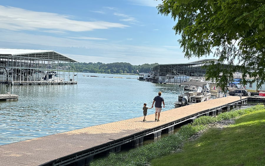 Take a stroll at the marina a few minutes away.