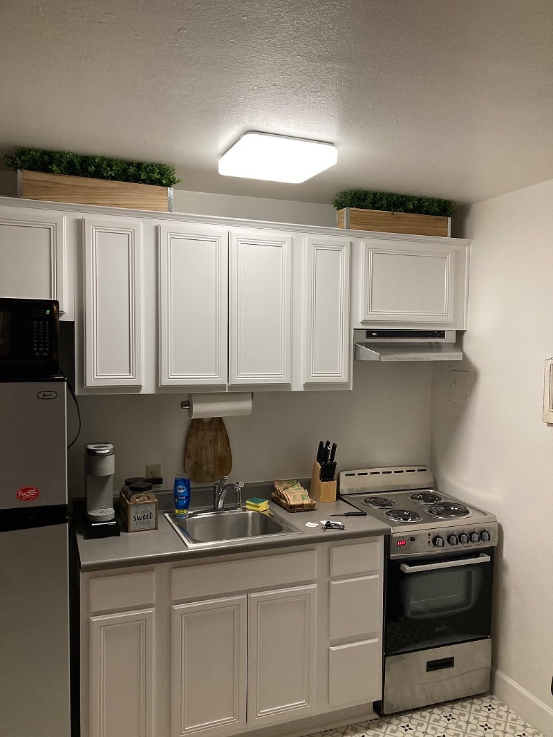 Open kitchen with all of the essentials.