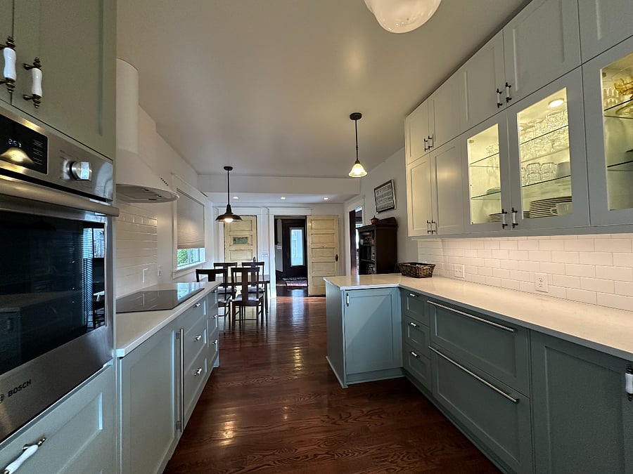 Kitchen facing front door