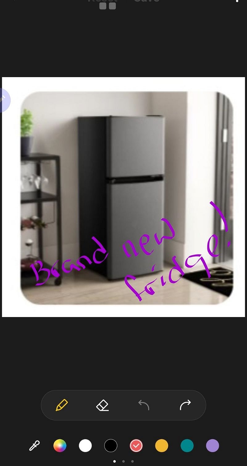 Just replaced red fridge with this much bigger fridge.