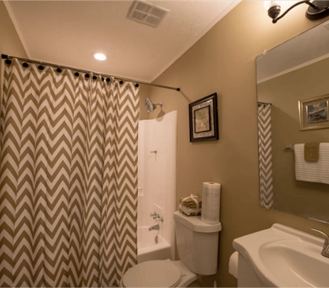 Full bathroom with walk-in shower