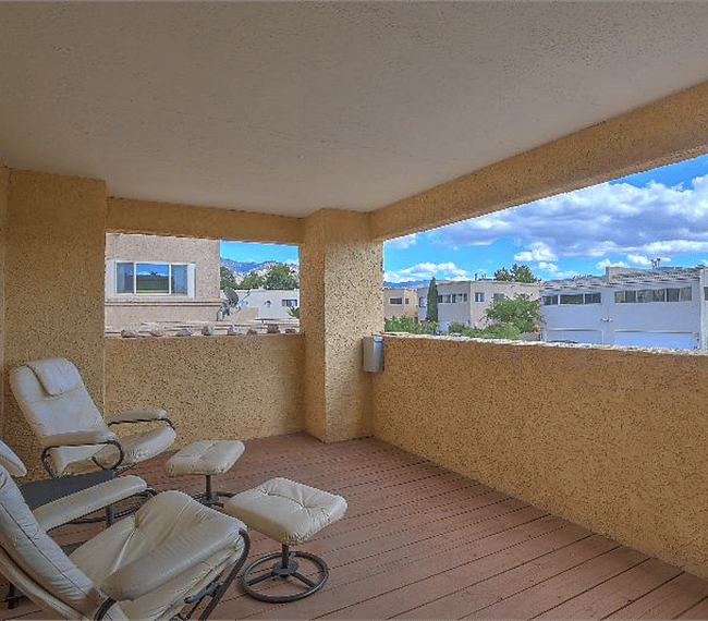 Balcony with amazing view and sitting area