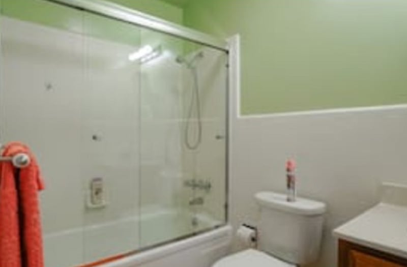 Full bathroom with walk-in shower