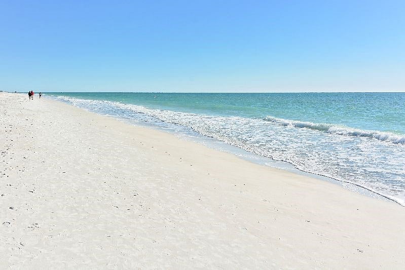 Walk forever on the powder white sand beaches!