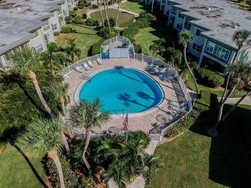 Bird's eye view of the pool