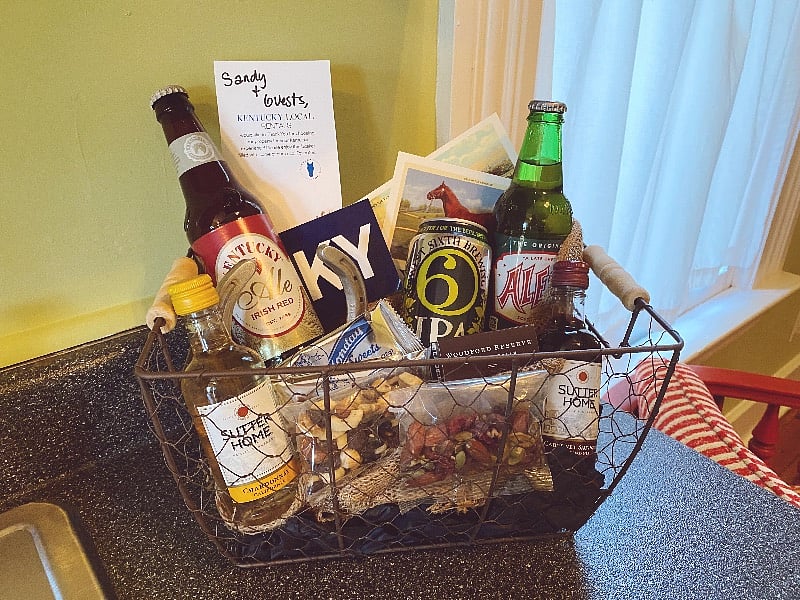 Kentucky Local Rentals Welcome Basket