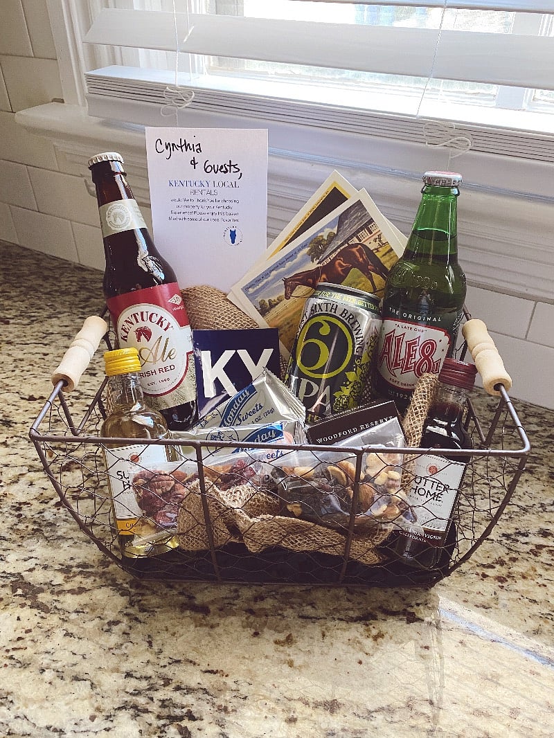 Kentucky Local Rentals Welcome Basket