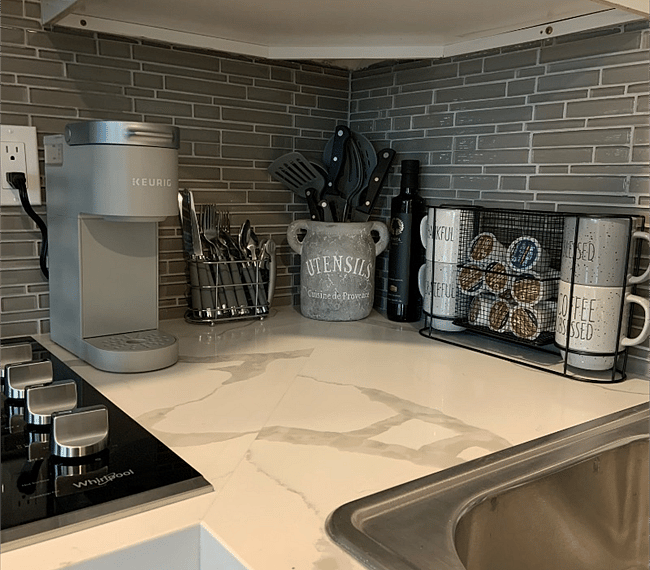 Kitchen fully stocked