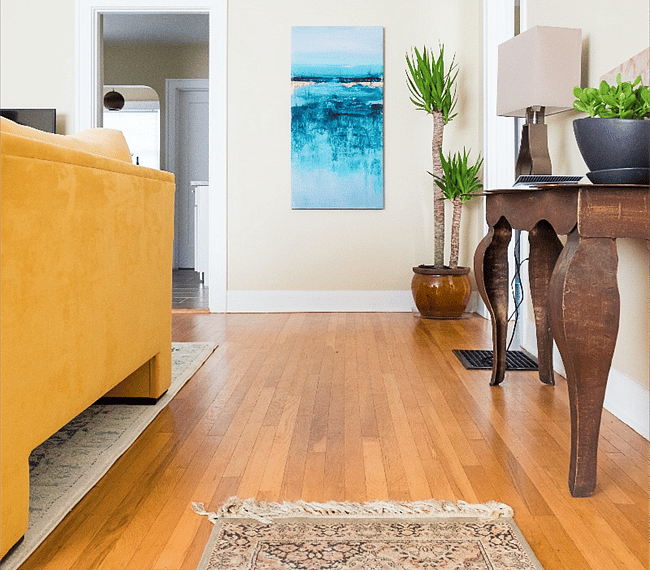 Refinished original oak floors.