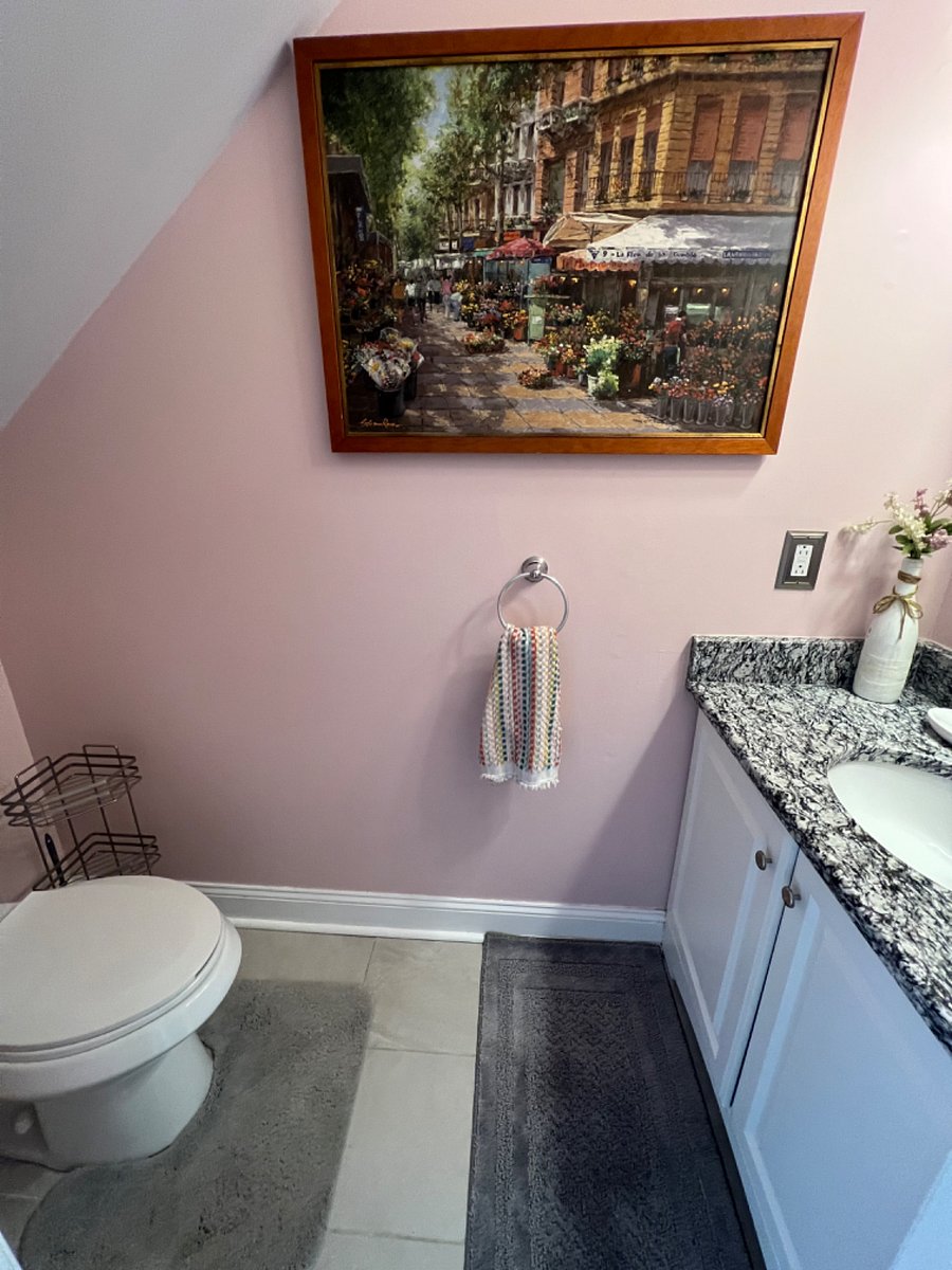 first floor half bathroom