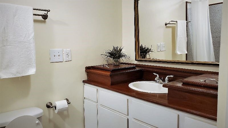 vanity area in full bath #1