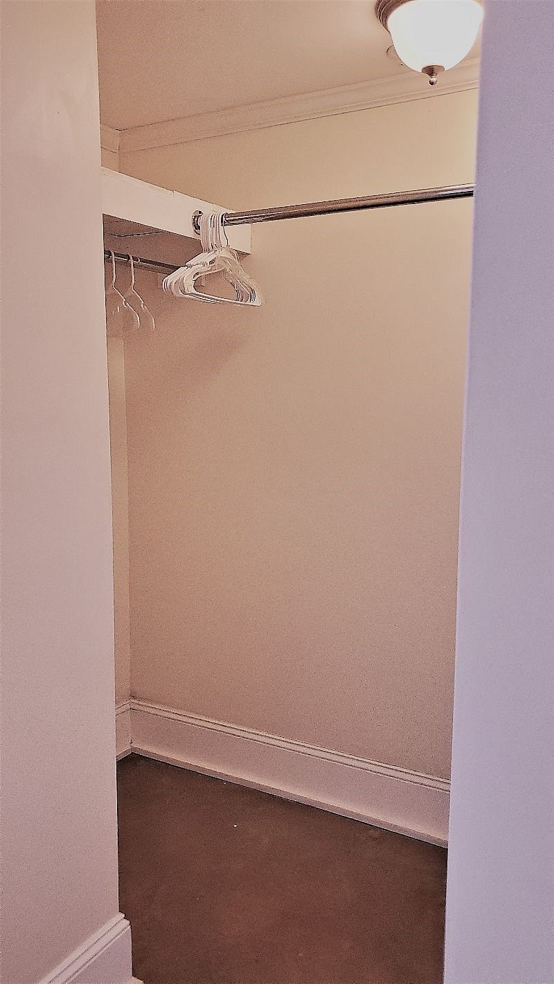 Walk in closet in bedroom 1
