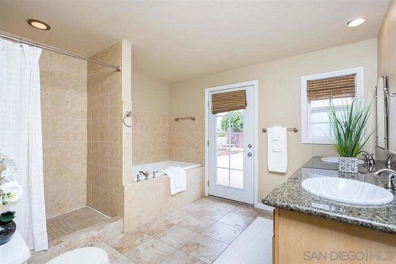 Master Bath accessed from Master Bedroom and Second Bedroom if desired.