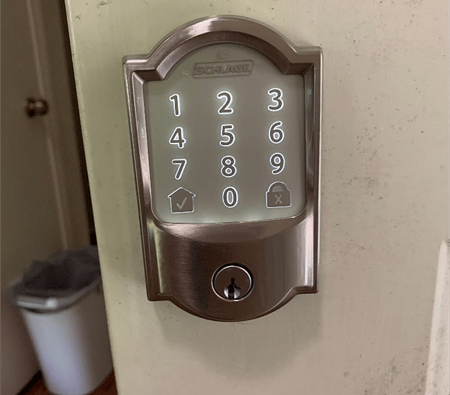 Schlage Entry for easy access