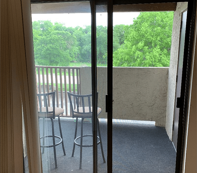 Private balcony from 2nd floor