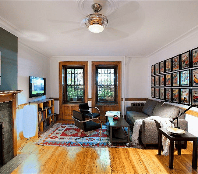 View from open concept kitchen.