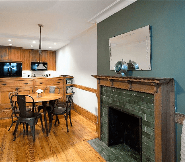 View of open concept kitchen.