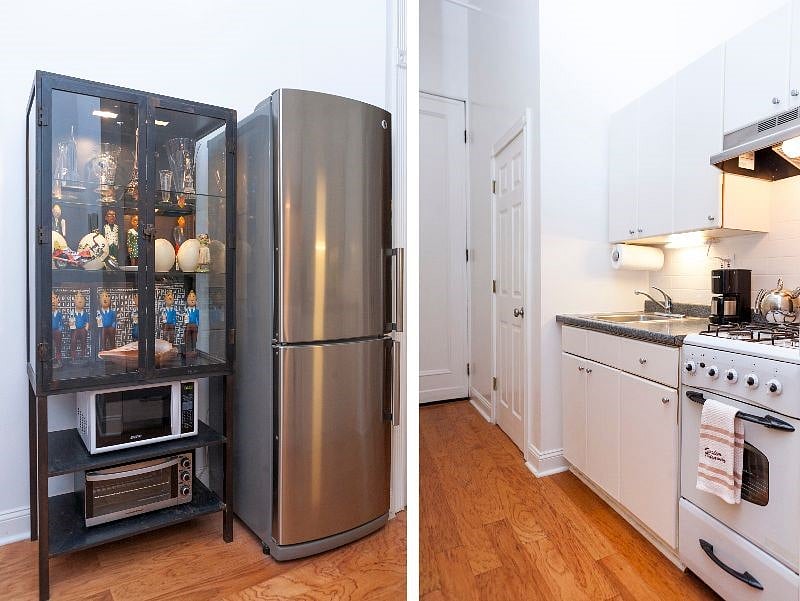Kitchen with plenty of cabinets.