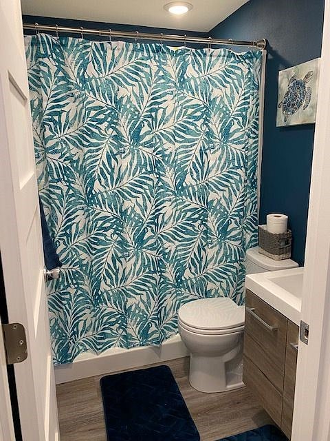 Bathroom shower area. 