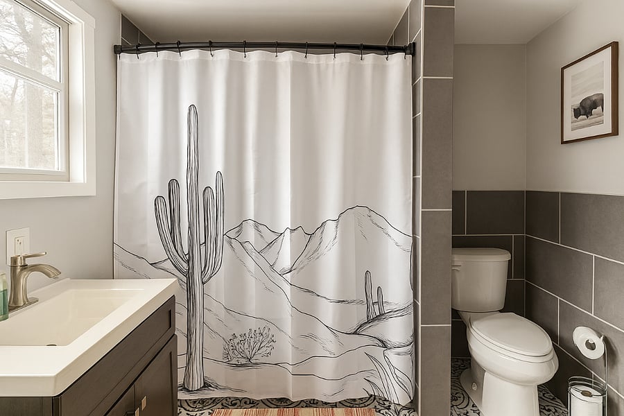 Bright, clean, and functionalthis full bathroom is stocked and ready for your stay.